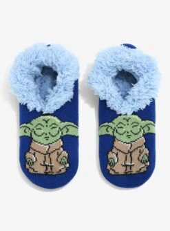 Star Wars The Mandalorian Grogu Meditating Slipper Socks - BoxLunch Exclusive -Boxlunch 18809353 av1