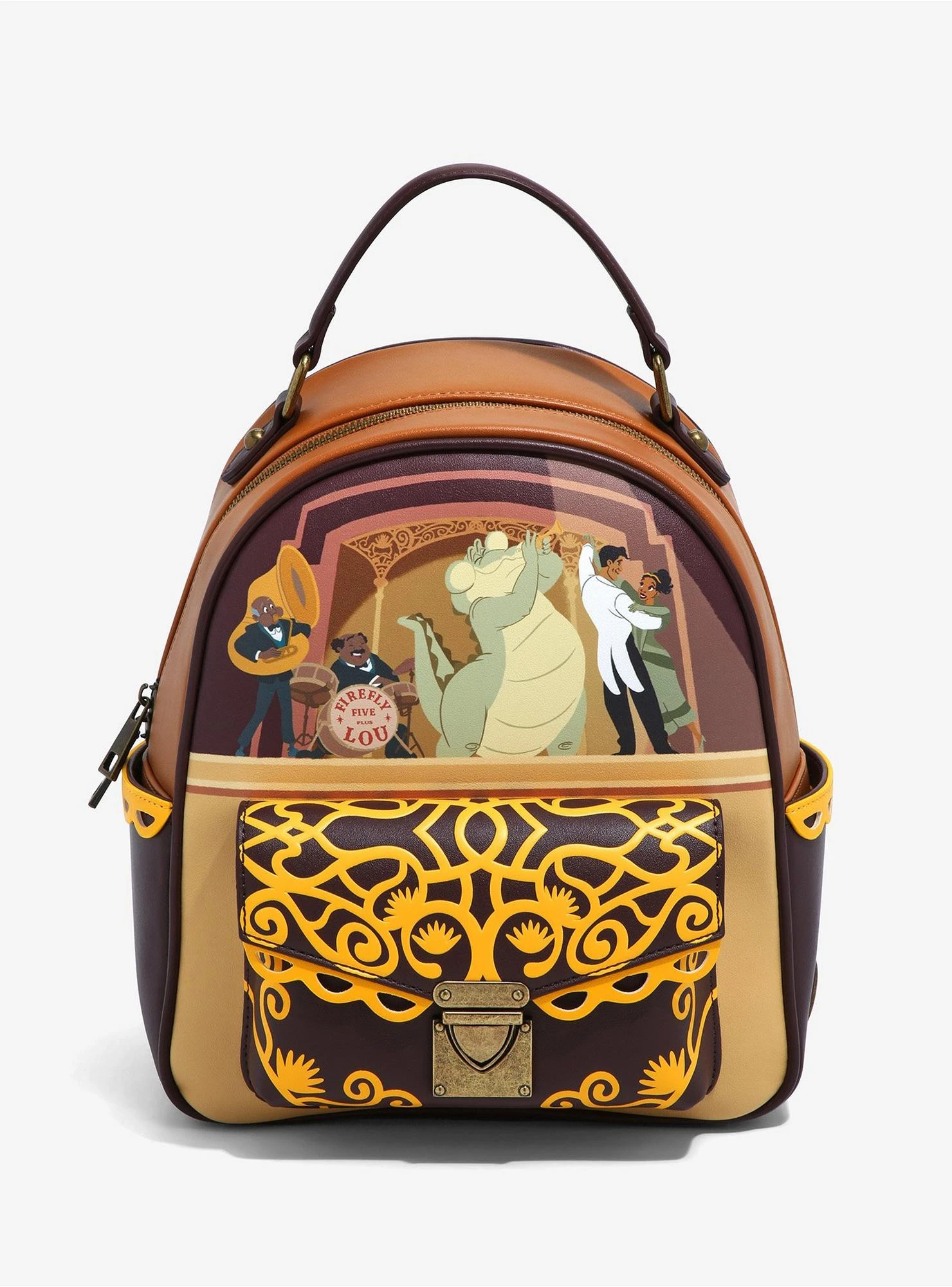 Our Universe Disney The Princess And The Frog Firefly Jazz Band Mini Backpack - BoxLunch Exclusive 3 Our Universe Disney The Princess And The Frog Firefly Jazz Band Mini Backpack - BoxLunch Exclusive