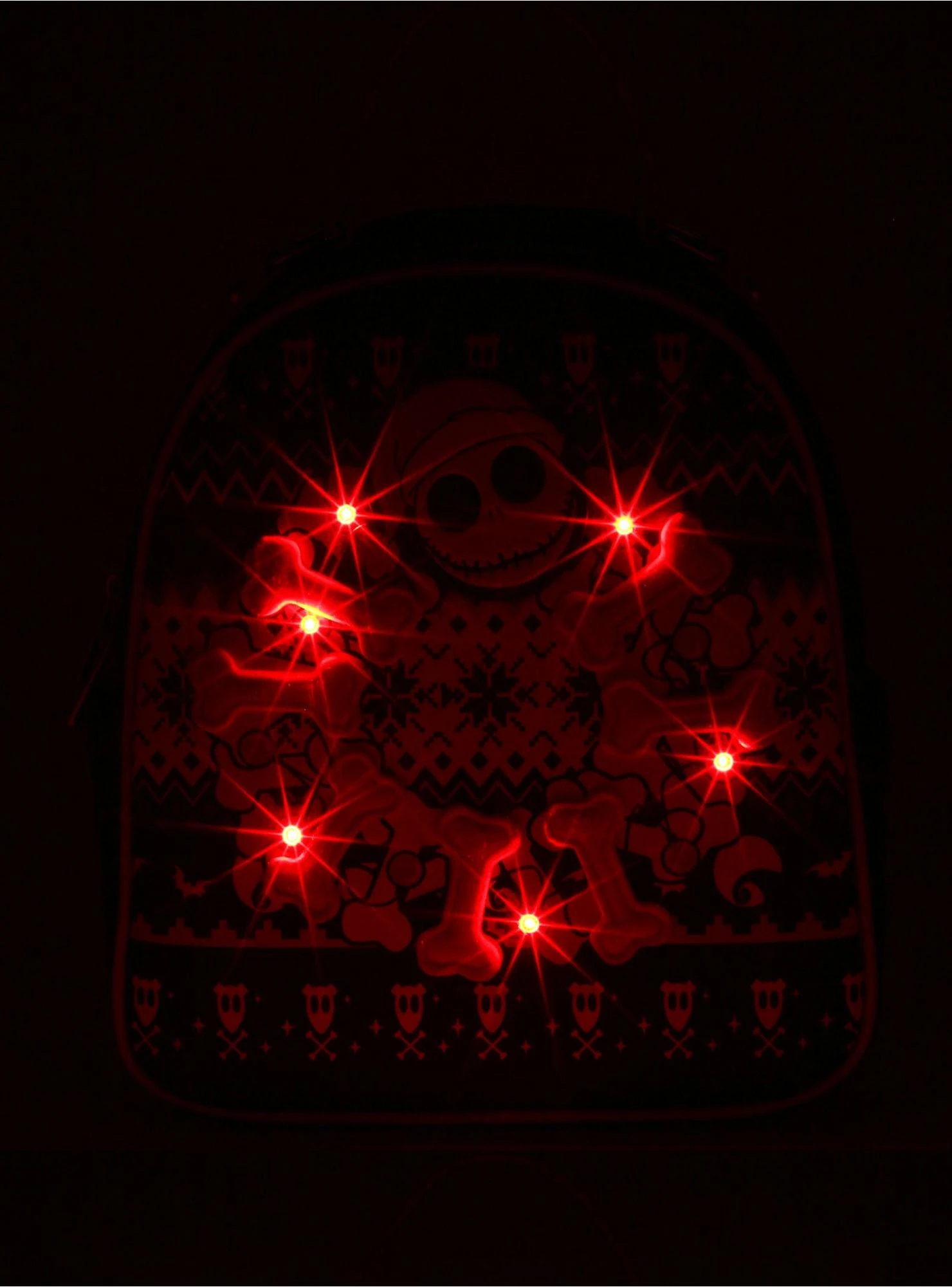 Our Universe Disney The Nightmare Before Christmas Jack Skellington Christmas Sweater Mini Backpack - BoxLunch Exclusive 4 Our Universe Disney The Nightmare Before Christmas Jack Skellington Christmas Sweater Mini Backpack - BoxLunch Exclusive - Image 2
