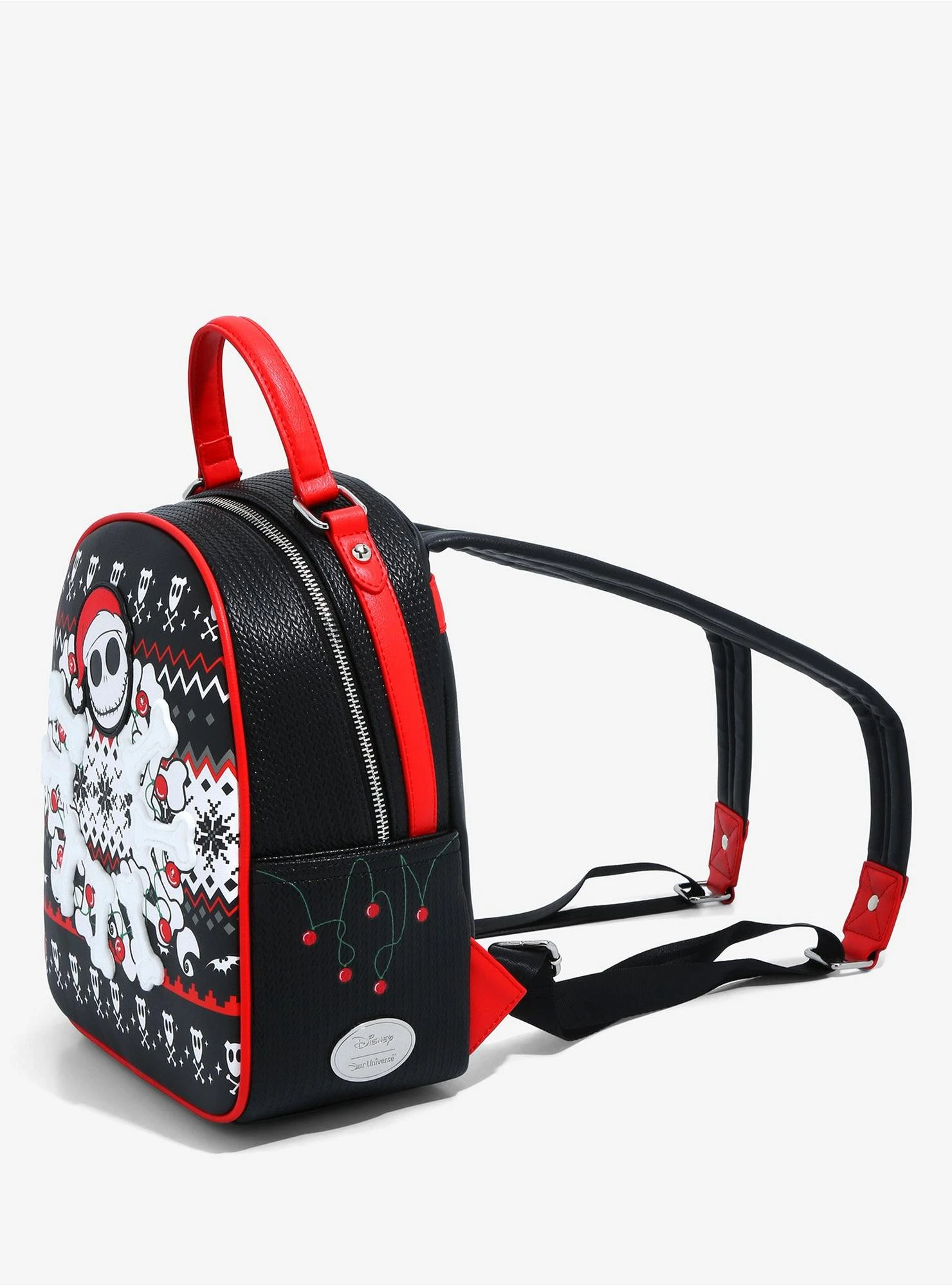 Our Universe Disney The Nightmare Before Christmas Jack Skellington Christmas Sweater Mini Backpack - BoxLunch Exclusive 6 Our Universe Disney The Nightmare Before Christmas Jack Skellington Christmas Sweater Mini Backpack - BoxLunch Exclusive - Image 4
