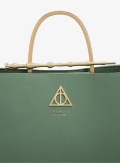 Loungefly Harry Potter Deathly Hallows Elder Wand Sage Handbag - BoxLunch Exclusive -Boxlunch 18811384 av3