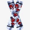 Marvel Spider-Man Chibi Spidey Tie-Dye Crew Socks - BoxLunch Exclusive -Boxlunch 18859012 hi