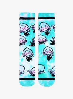 Marvel Spider-Gwen Chibi Tie-Dye Crew Socks - BoxLunch Exclusive -Boxlunch 18859016 av1