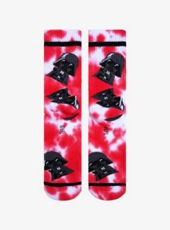 Star Wars Chibi Darth Vader Tie-Dye Crew Socks - BoxLunch Exclusive -Boxlunch 18859126 av2