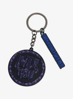 Marvel Black Panther Wakanda Forever Charm Keychain - BoxLunch Exclusive