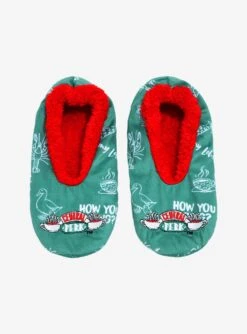 Friends Central Perk Logo Slipper Socks - BoxLunch Exclusive -Boxlunch 19183844 av1