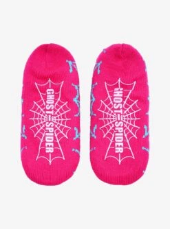 Marvel Spider-Man Ghost-Spider Chibi Portrait Slipper Socks - BoxLunch Exclusive -Boxlunch 19183852 av2