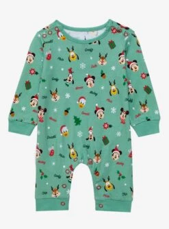 Disney Walt Disney World 50th Anniversary Mickey & Friends Holiday Infant One-Piece - BoxLunch Exclusive