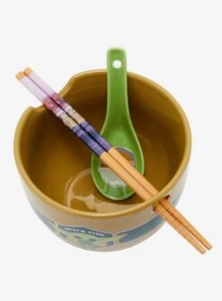 Star Wars The Mandalorian Grogu Snack Time Ramen Bowl With Chopsticks And Spoon -Boxlunch 19428703 av4