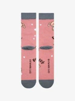 Harry Potter Chibi Dobby Allover Print Crew Socks - BoxLunch Exclusive -Boxlunch 19465596 av2