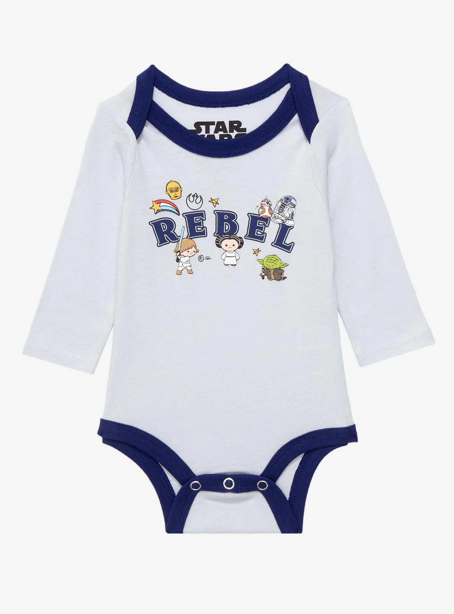 Our Universe Star Wars Rebel Long Sleeve Infant One-Piece - BoxLunch Exclusive 3 Our Universe Star Wars Rebel Long Sleeve Infant One-Piece - BoxLunch Exclusive