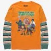Teenage Mutant Ninja Turtles X Naruto Layered Long Sleeve T-Shirt - BoxLunch Exclusive -Boxlunch 19603596 hi