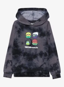 Teenage Mutant Ninja Turtles X Naruto Youth Tie-Dye Hoodie - BoxLunch Exclusive