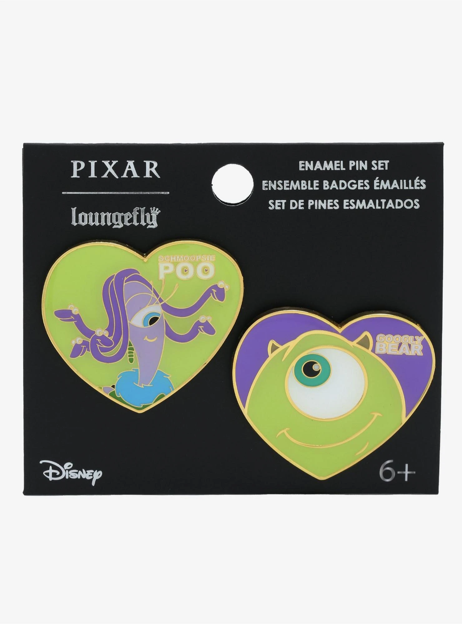 Loungefly Disney Pixar Monsters, Inc. Mike & Celia Pet Names Enamel Pin Set - BoxLunch Exclusive 4 Loungefly Disney Pixar Monsters, Inc. Mike & Celia Pet Names Enamel Pin Set - BoxLunch Exclusive - Image 2