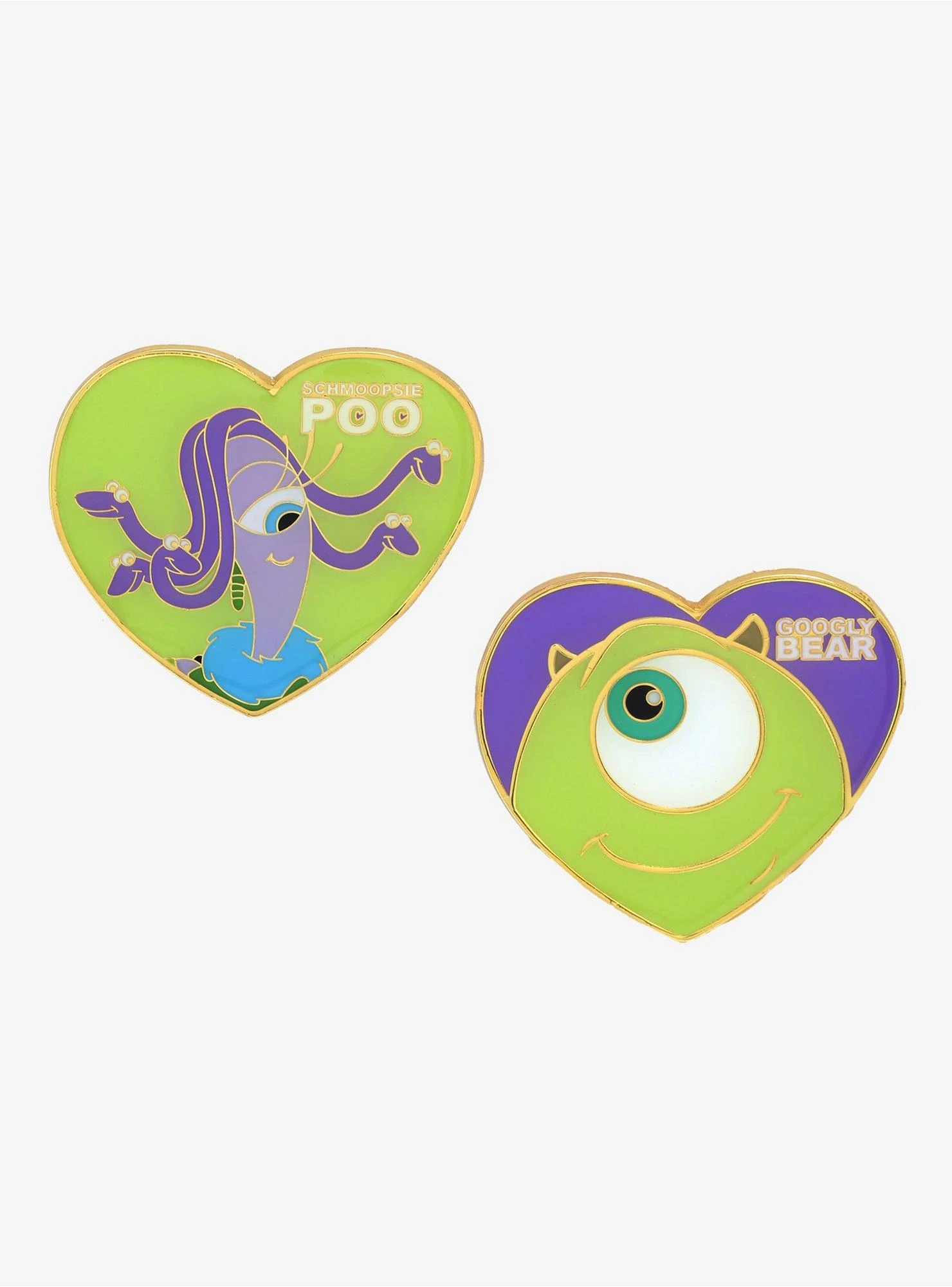 Loungefly Disney Pixar Monsters, Inc. Mike & Celia Pet Names Enamel Pin Set - BoxLunch Exclusive 3 Loungefly Disney Pixar Monsters, Inc. Mike & Celia Pet Names Enamel Pin Set - BoxLunch Exclusive
