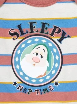 Disney Snow White And The Seven Dwarfs Sleepy Striped Infant One-Piece - BoxLunch Exclusive -Boxlunch 19676984 av2