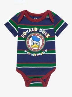Disney Donald Duck Moody Striped Infant One-Piece - BoxLunch Exclusive