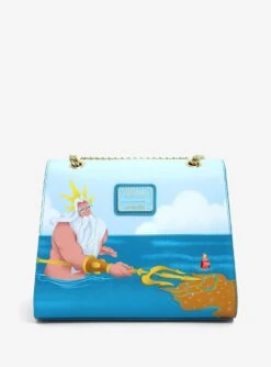 Loungefly Disney The Little Mermaid Ariel & King Triton Handbag -Boxlunch 19840447 av2