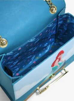 Loungefly Disney The Little Mermaid Ariel & King Triton Handbag -Boxlunch 19840447 av3