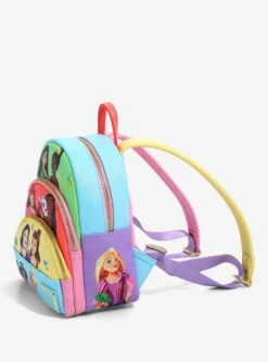 Loungefly Disney Princess Panel Portraits Mini Backpack -Boxlunch 19840457 av2