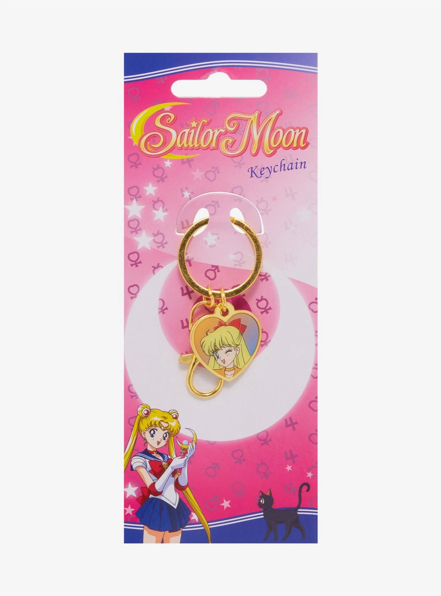 Sailor Moon Sailor Venus Heart Charm Keychain - BoxLunch Exclusive 4 Sailor Moon Sailor Venus Heart Charm Keychain - BoxLunch Exclusive - Image 2