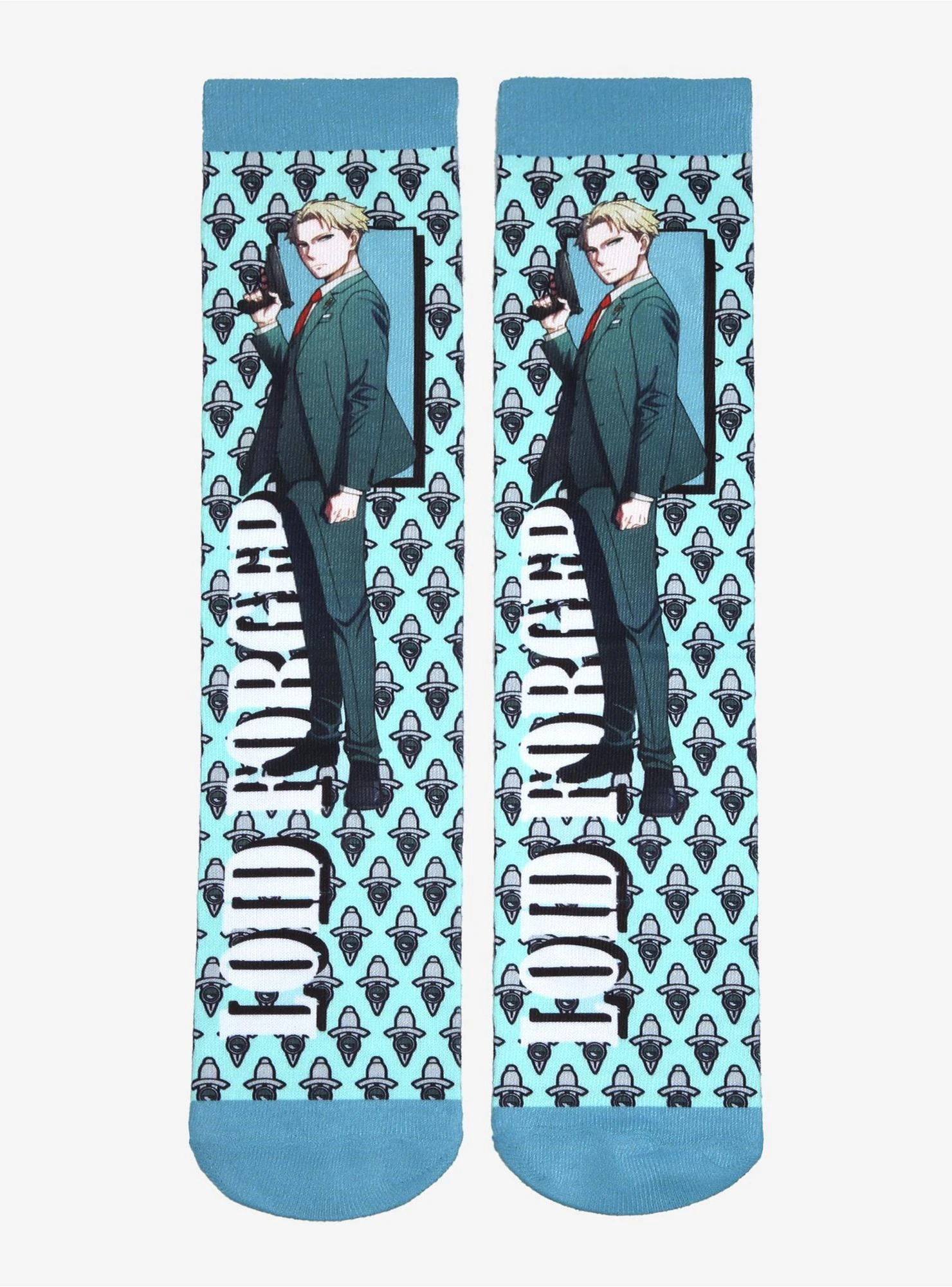 Spy X Family Loid Forger Character Crew Socks - BoxLunch Exclusive 4 Spy X Family Loid Forger Character Crew Socks - BoxLunch Exclusive - Image 2