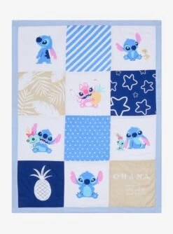 Disney Lilo & Stitch: The Series Baby Stitch & Angel Swaddle Blanket - BoxLunch Exclusive