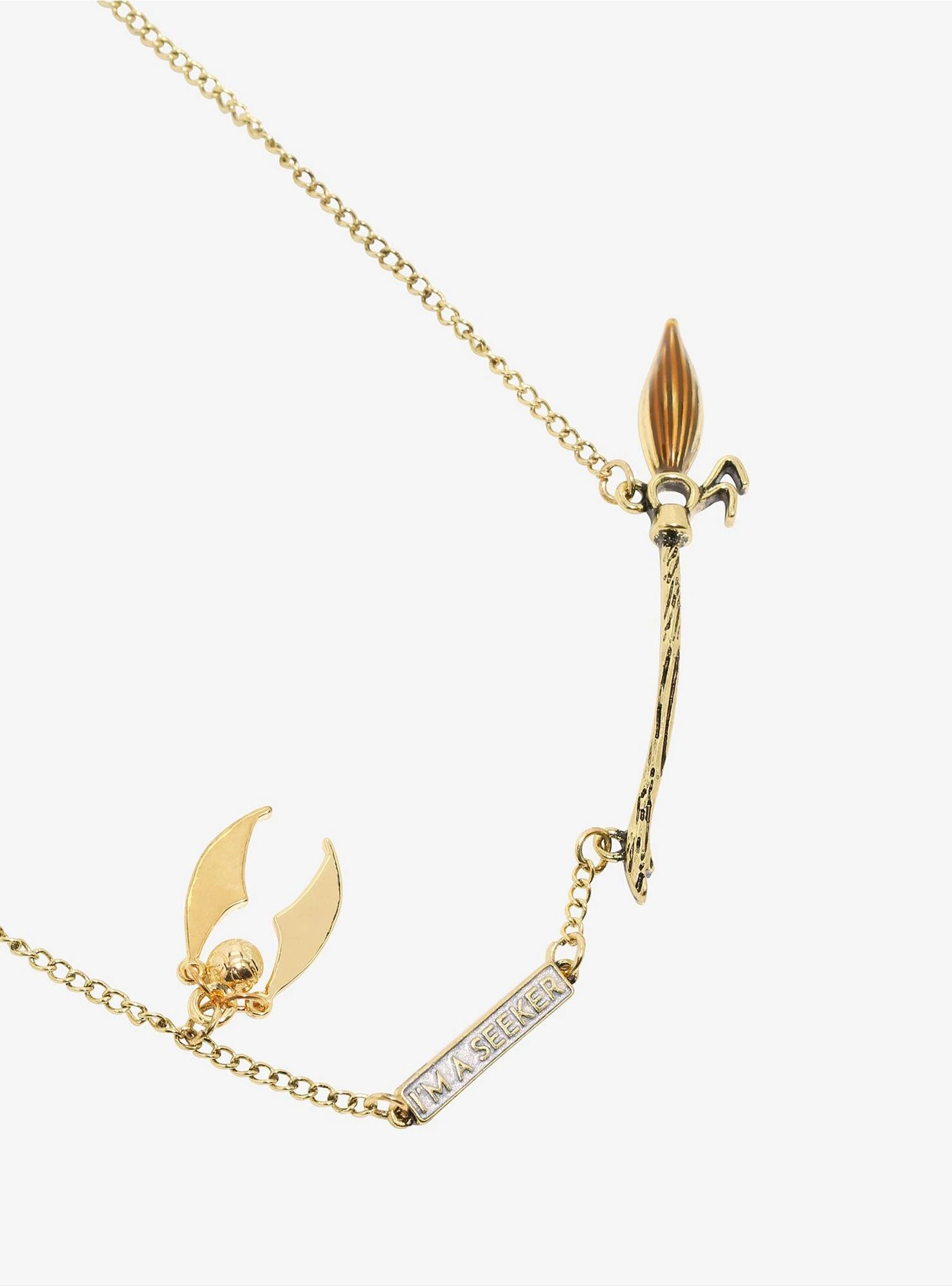 Harry Potter I’m A Seeker Quidditch Broom Necklace - BoxLunch Exclusive 3 Harry Potter I’m A Seeker Quidditch Broom Necklace - BoxLunch Exclusive