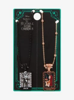 Disney The Nightmare Before Christmas Jack Skellington & Sally Tarot Cards Bestie Necklace Set - BoxLunch Exclusive -Boxlunch 19958086 av2