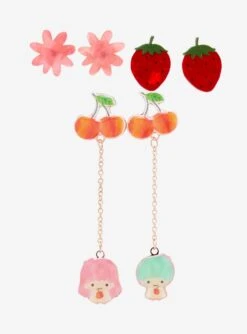 Sanrio Fruits Hello Kitty And Friends Earring Set - BoxLunch Exclusive 6 Sanrio Fruits Hello Kitty And Friends Earring Set - BoxLunch Exclusive -Boxlunch 19958088 av1