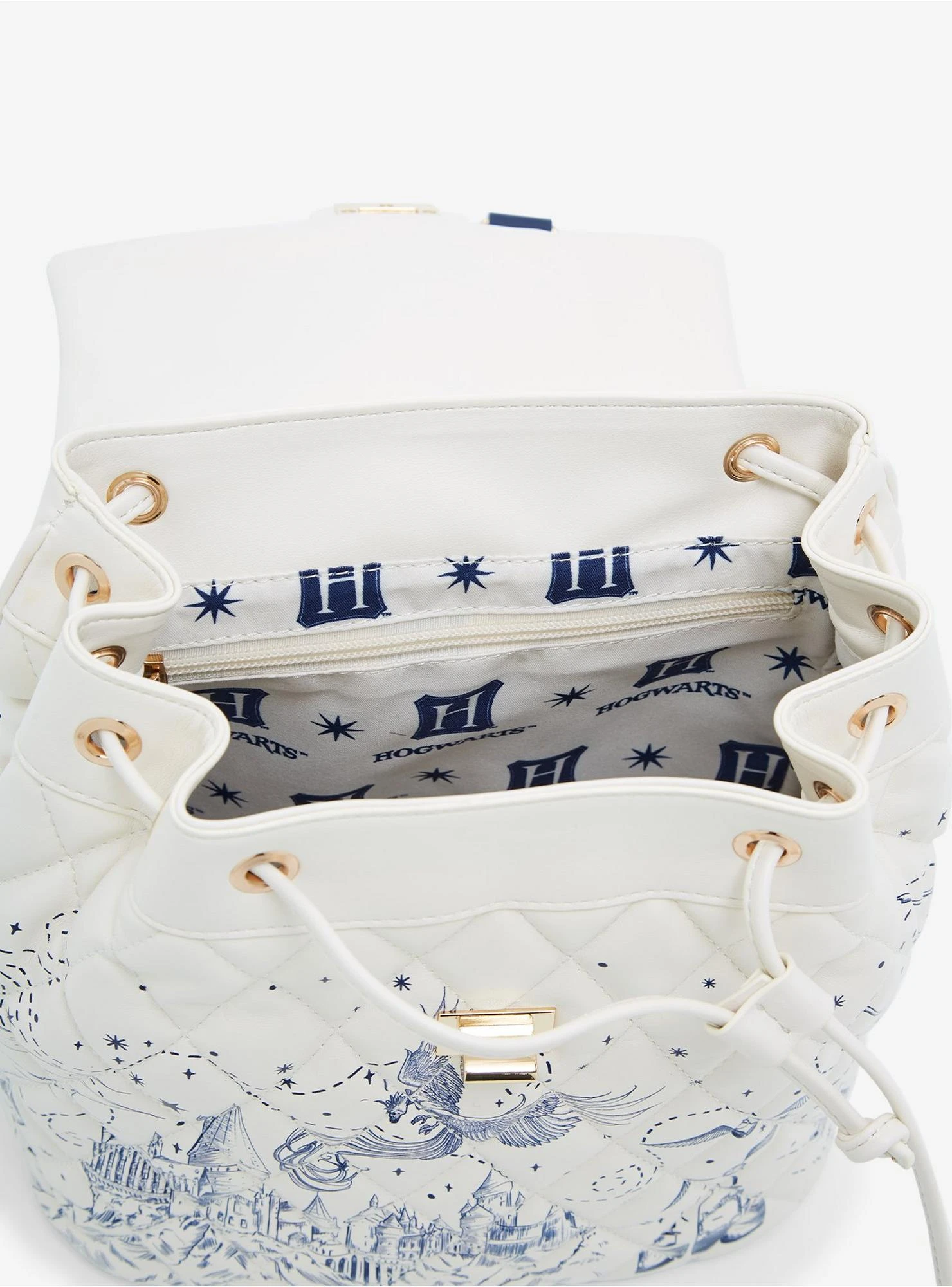 Harry Potter Hogwarts Icons Map Mini Backpack - BoxLunch Exclusive 6 Harry Potter Hogwarts Icons Map Mini Backpack - BoxLunch Exclusive - Image 4