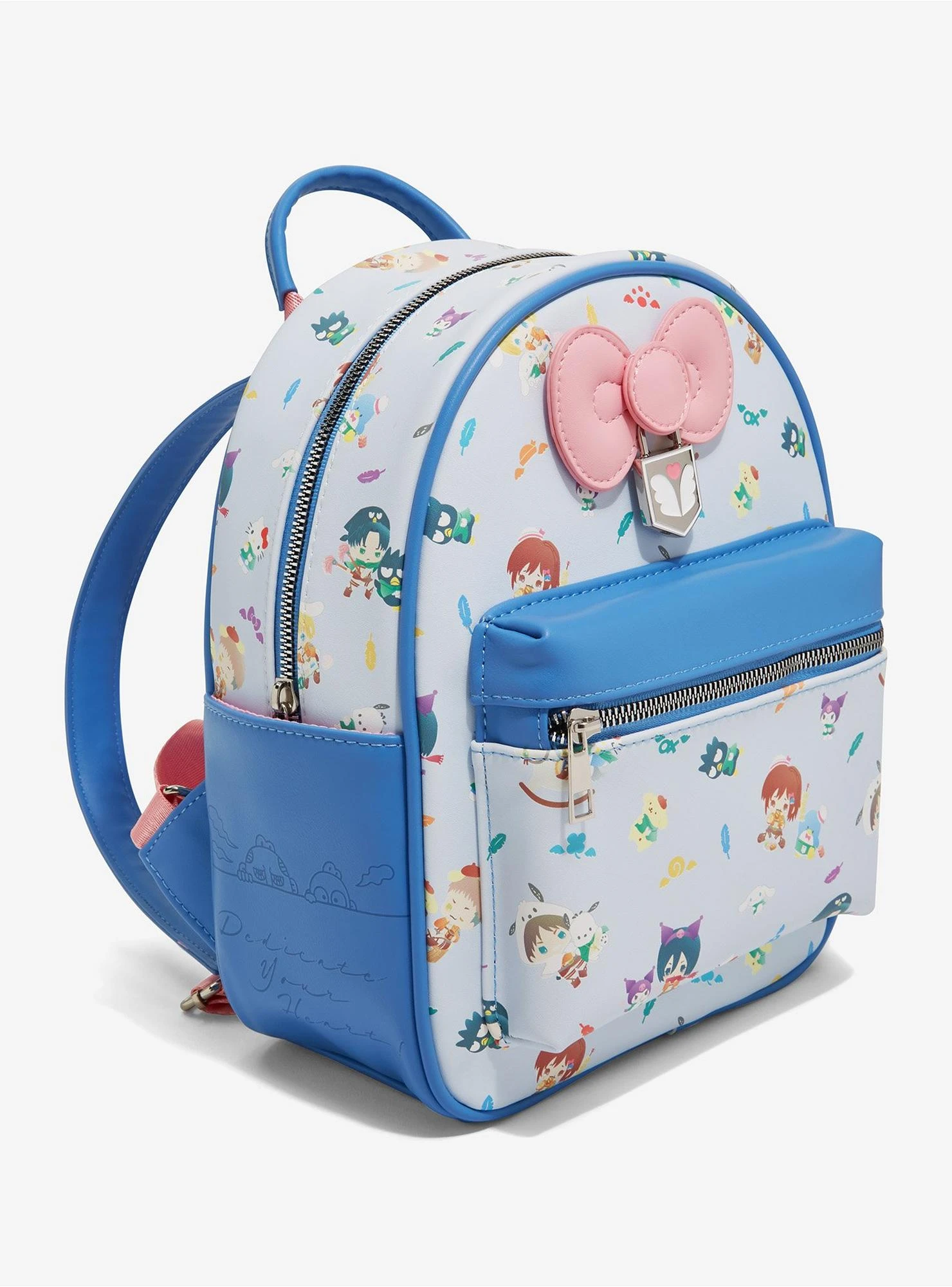 Sanrio Hello Kitty And Friends X Attack On Titan Allover Print Mini Backpack - BoxLunch Exclusive 4 Sanrio Hello Kitty And Friends X Attack On Titan Allover Print Mini Backpack - BoxLunch Exclusive - Image 2