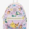 Loungefly Pokémon Floral Teacups Allover Print Mini Backpack - BoxLunch Exclusive -Boxlunch 19993629 hi