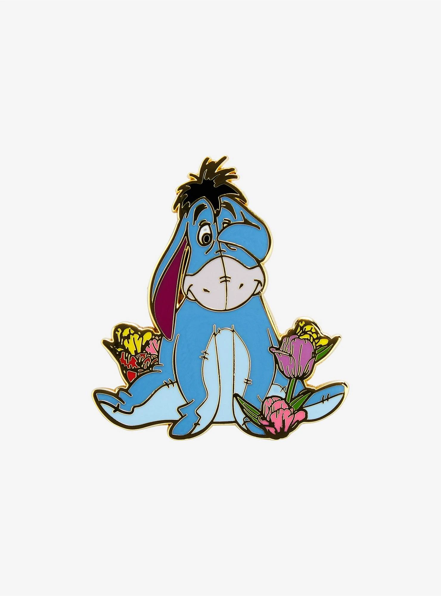Loungefly Disney Winnie The Pooh Eeyore With Tulips Enamel Pin - BoxLunch Exclusive 3 Loungefly Disney Winnie The Pooh Eeyore With Tulips Enamel Pin - BoxLunch Exclusive