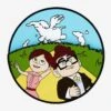 Loungefly Disney Pixar Up Carl & Ellie Spinning Clouds Limited Edition Enamel Pin - BoxLunch Exclusive -Boxlunch 20058556 hi