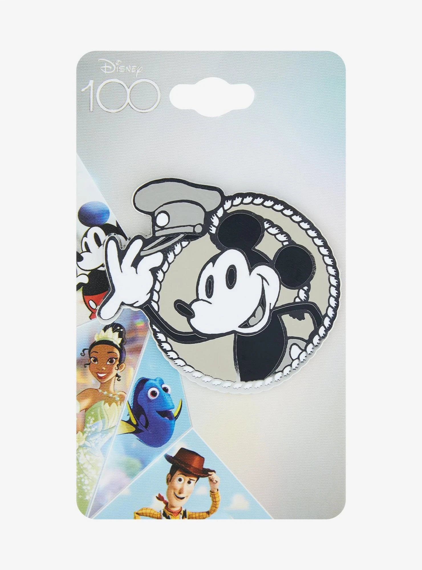 Disney Mickey Mouse Steamboat Willie Circle Portrait Enamel Pin - BoxLunch Exclusive 4 Disney Mickey Mouse Steamboat Willie Circle Portrait Enamel Pin - BoxLunch Exclusive - Image 2