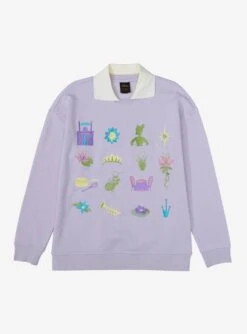 Disney The Princess And The Frog Icons Collared Crewneck - BoxLunch Exclusive