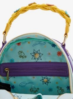 Our Universe Disney Tangled Rapunzel & Flynn Woven Mini Backpack - BoxLunch Exclusive -Boxlunch 20085924 av4