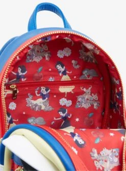 Loungefly Disney Snow White And The Seven Dwarfs Snow White Figural Mini Backpack -Boxlunch 20087360 av4