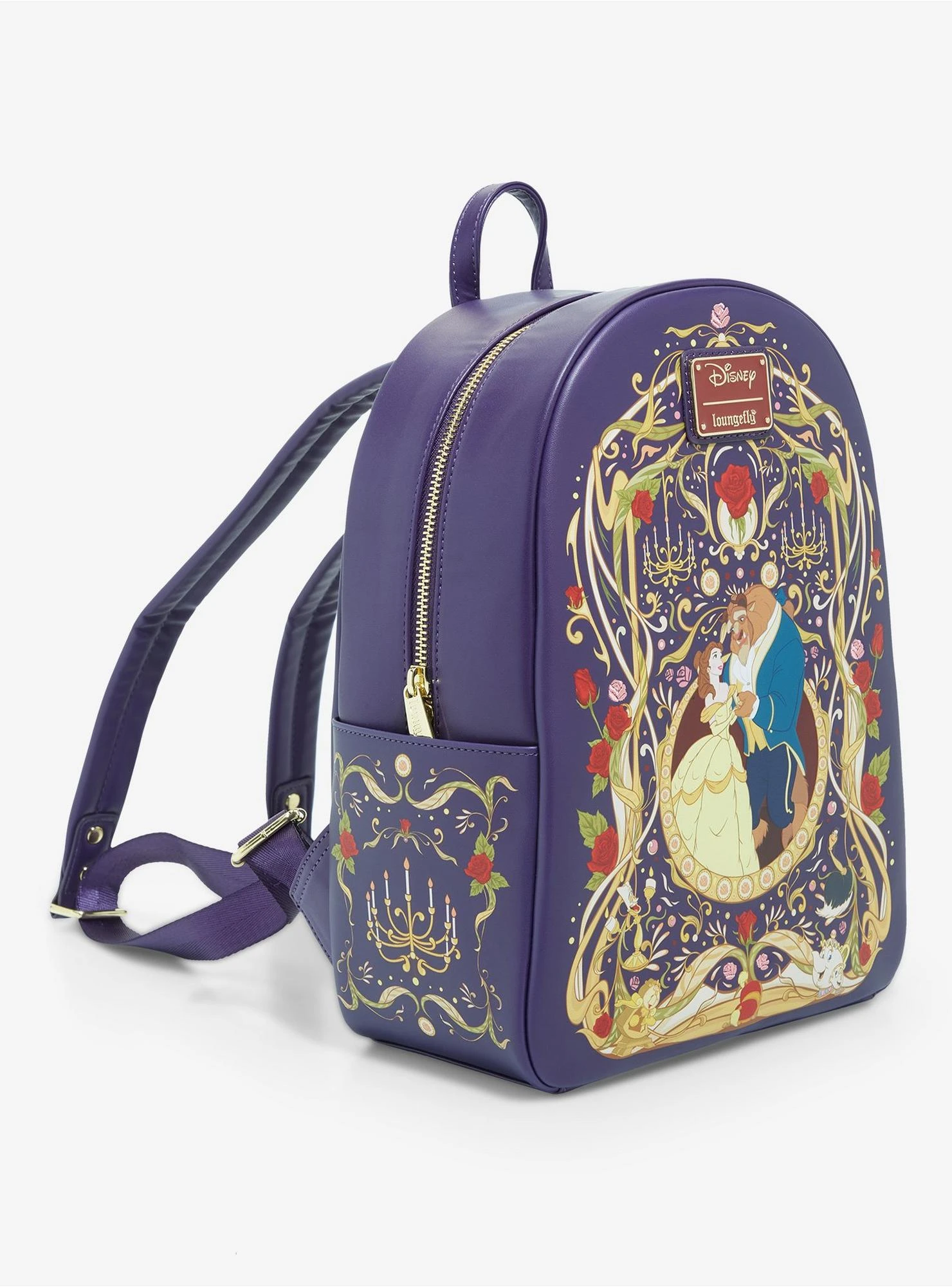 Loungefly Disney Beauty And The Beast Belle & Beast Ornate Mini Backpack - BoxLunch Exclusive 4 Loungefly Disney Beauty And The Beast Belle & Beast Ornate Mini Backpack - BoxLunch Exclusive - Image 2