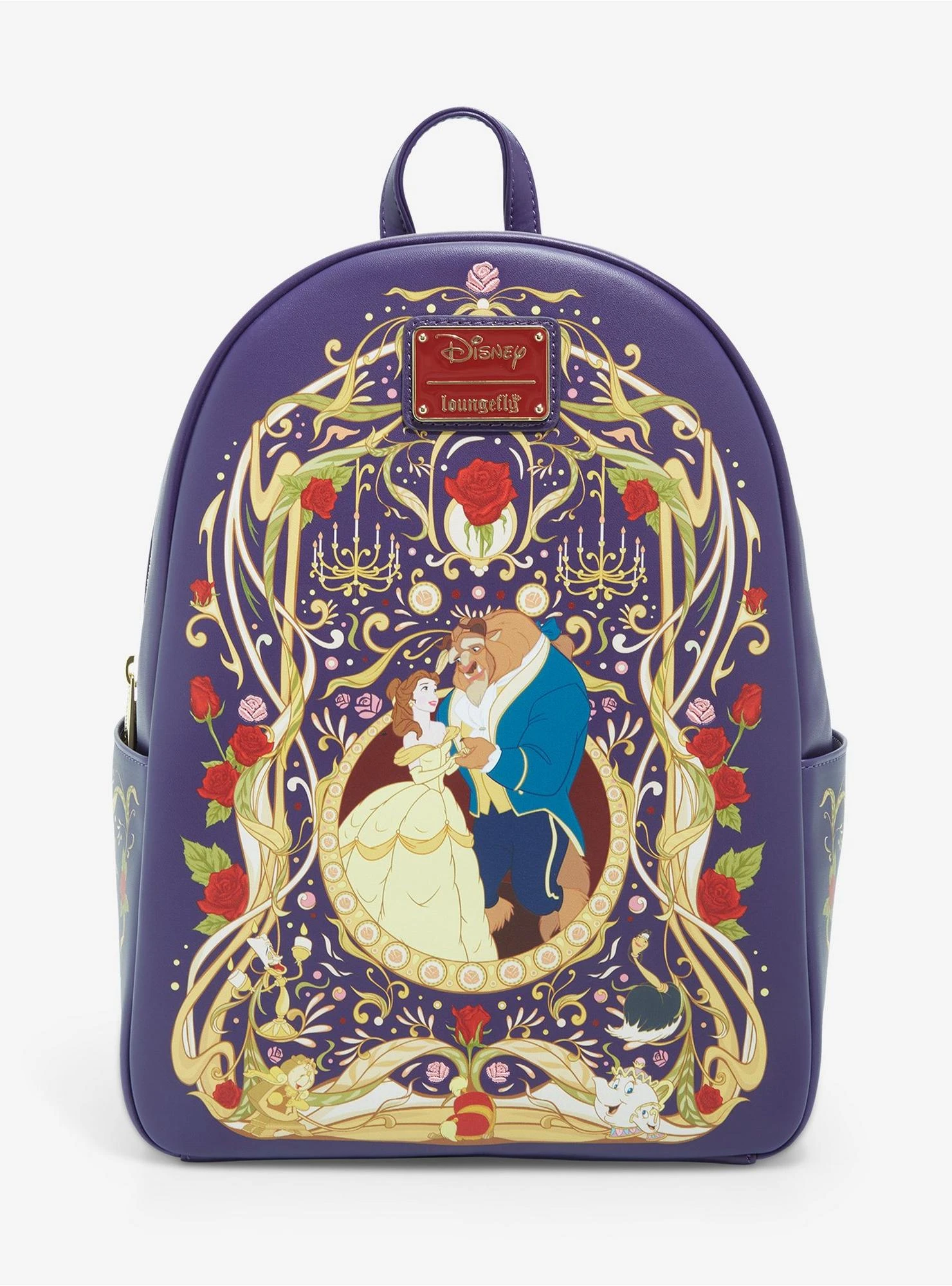 Loungefly Disney Beauty And The Beast Belle & Beast Ornate Mini Backpack - BoxLunch Exclusive 3 Loungefly Disney Beauty And The Beast Belle & Beast Ornate Mini Backpack - BoxLunch Exclusive