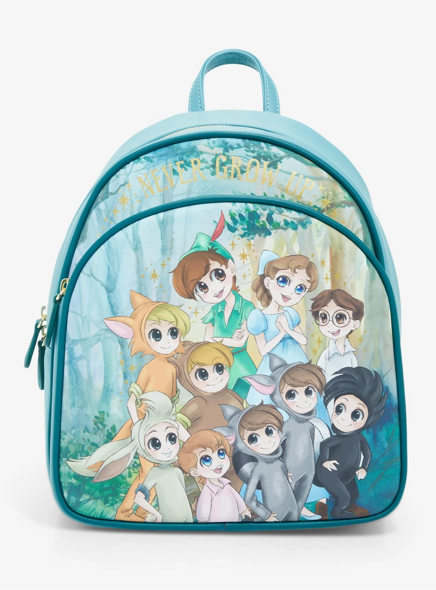 Loungefly Disney Peter Pan Lost Boys Group Portrait Mini Backpack - BoxLunch Exclusive 3 Loungefly Disney Peter Pan Lost Boys Group Portrait Mini Backpack - BoxLunch Exclusive