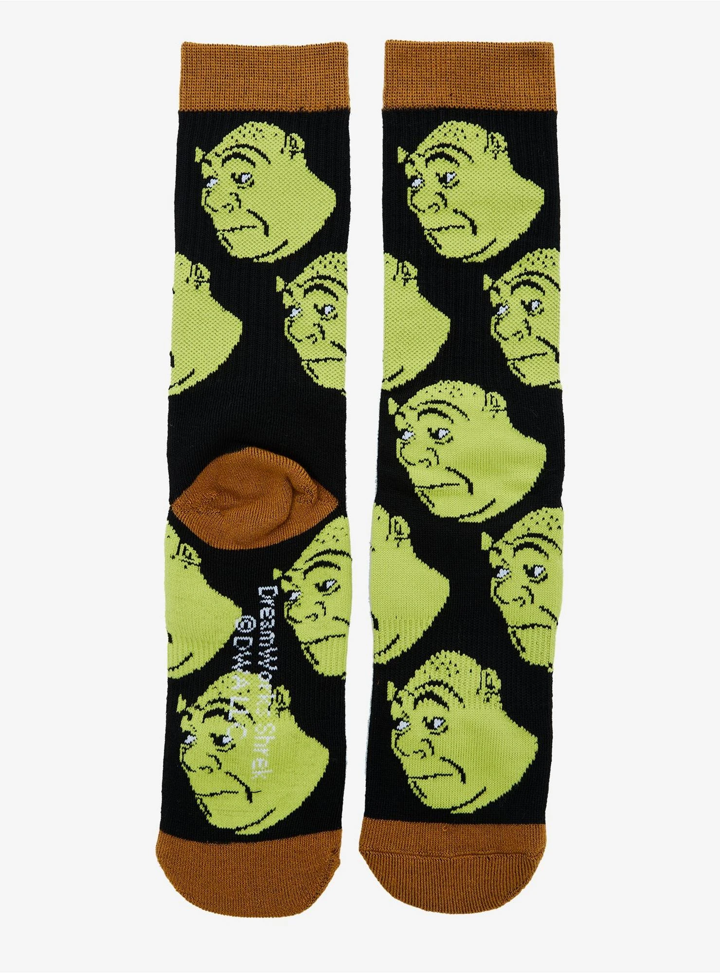 Shrek Faces Allover Print Crew Socks - BoxLunch Exclusive 4 Shrek Faces Allover Print Crew Socks - BoxLunch Exclusive - Image 2