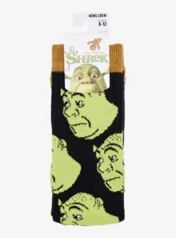 Shrek Faces Allover Print Crew Socks - BoxLunch Exclusive 7 Shrek Faces Allover Print Crew Socks - BoxLunch Exclusive -Boxlunch 20114690 av2