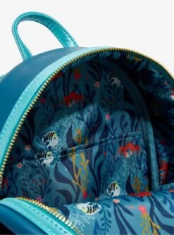 Loungefly Disney The Little Mermaid Under The Sea Mini Backpack -Boxlunch 20122239 av3