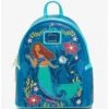 Loungefly Disney The Little Mermaid Under The Sea Mini Backpack -Boxlunch 20122239 hi