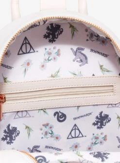 Our Universe Harry Potter Floral Deathly Hallows Mini Backpack - BoxLunch Exclusive -Boxlunch 20122241 av3