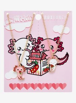 Axolotl Fruit Bestie Necklace Set - BoxLunch Exclusive -Boxlunch 20305512 av2